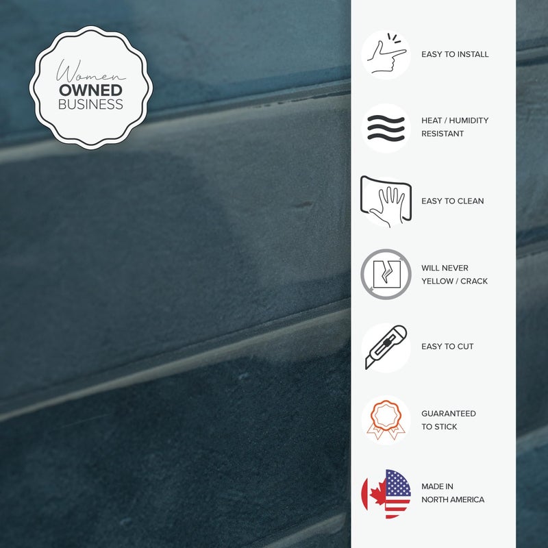 Smart Tiles بلاط ذكي قابل للتقشير واللصق باكسبلاش - 5 ورقات مقاس 11.43 بوصة × 9 بوصة - لاصق ثلاثي الأبعاد قابل للتقشير واللصق باكسبلاش لبلاط حائط الحمام والمطبخ - Image 4